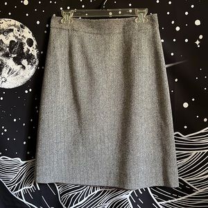 Vintage Herringbone Twill midi Skirt